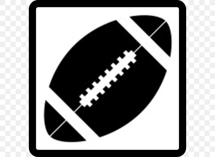 American Football Rugby Clip Art, PNG, 600x600px, American Football, Ball, Black, Black And White, Brand Download Free