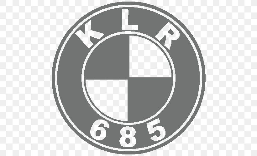 BMW Kawasaki KLR650 Motorcycle Decal Logo, PNG, 500x500px, Bmw, Area, Black And White, Brand, Decal Download Free