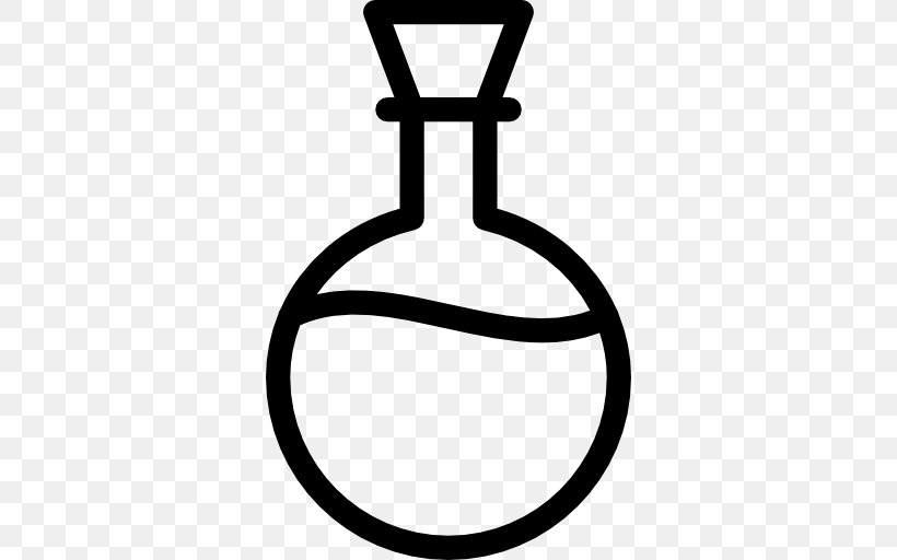 Laboratory Flasks Erlenmeyer Flask Chemistry, PNG, 512x512px, Laboratory Flasks, Black And White, Chemistry, Erlenmeyer Flask, Glass Download Free