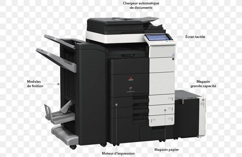 Photocopier Konica Minolta Multi-function Printer Printing, PNG, 656x533px, Photocopier, Color, Color Printing, Copying, Document Download Free