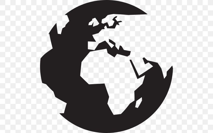 World Symbol, PNG, 512x512px, World, Black, Black And White, Fictional Character, Globe Download Free