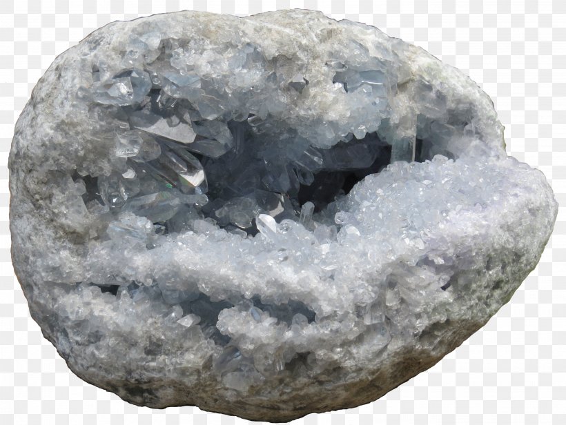 Crystal Geode Mineral Celestine Quartz, PNG, 2732x2053px, Crystal, Celestine, Gemstone, Geode, Georgia Download Free