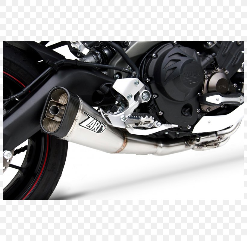 Exhaust System Tire Car Yamaha Motor Company Yamaha FZ-09, PNG, 800x800px, Exhaust System, Alloy Wheel, Auto Part, Automotive Exhaust, Automotive Exterior Download Free