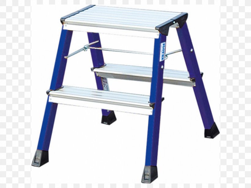 Ladder Krause Aluminium Step Stool Foldable Operating Height Stairs Keukentrap, PNG, 1024x768px, Ladder, Aluminium, Architectural Engineering, Artikel, Blue Download Free