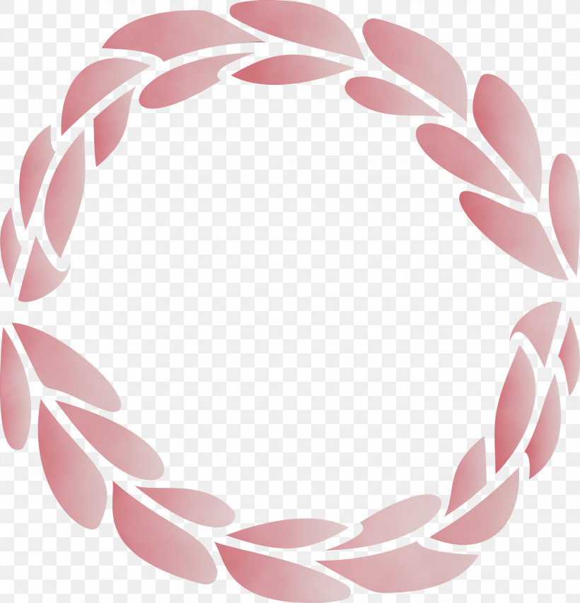 Pink Circle Petal, PNG, 2883x3000px, Boho Leaf Frame, Circle, Paint, Petal, Pink Download Free