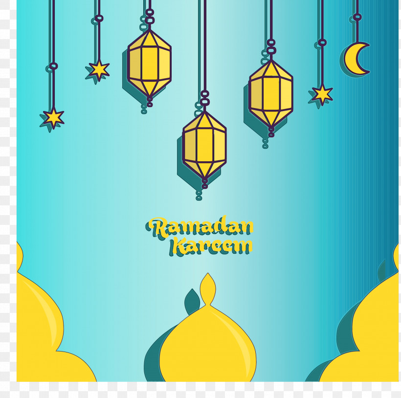 Cartoon Yellow Font Pattern Recreation, PNG, 3000x2980px, Ramadan Background, Cartoon, Line, Meter, Paint Download Free
