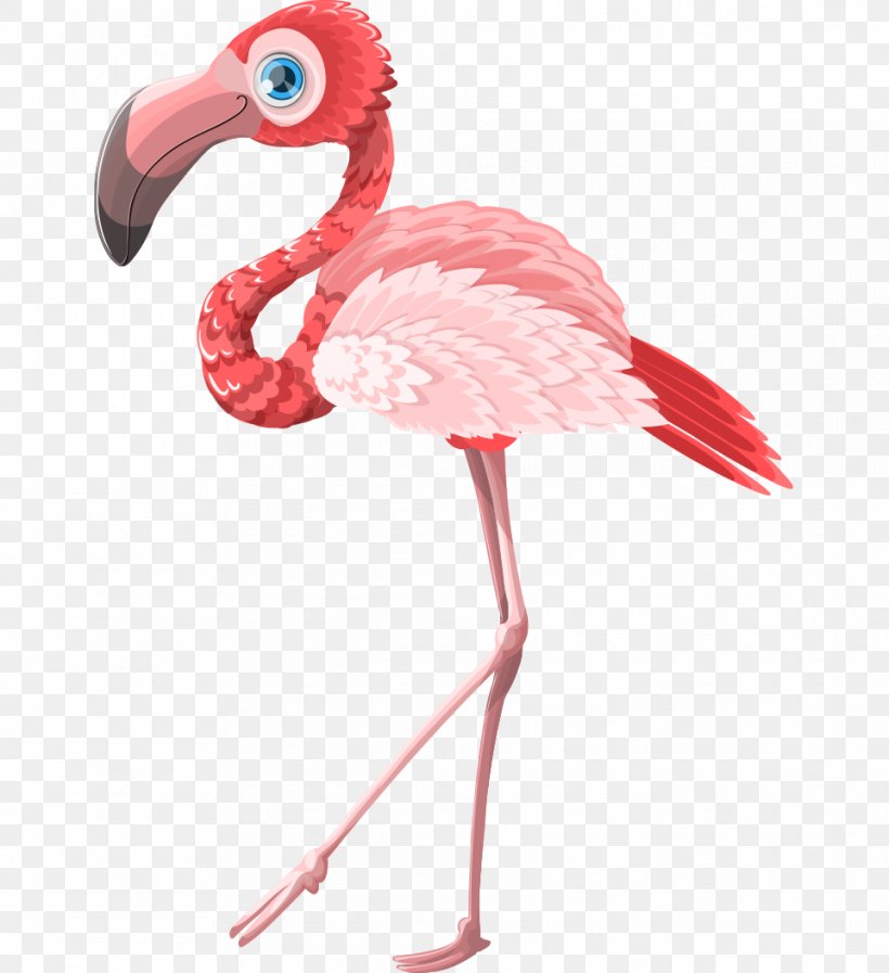 Flamingo Cartoon Postcard Pink Greeting Card, PNG, 962x1053px, Flamingo, Beak, Bird, Cartoon, Color Download Free