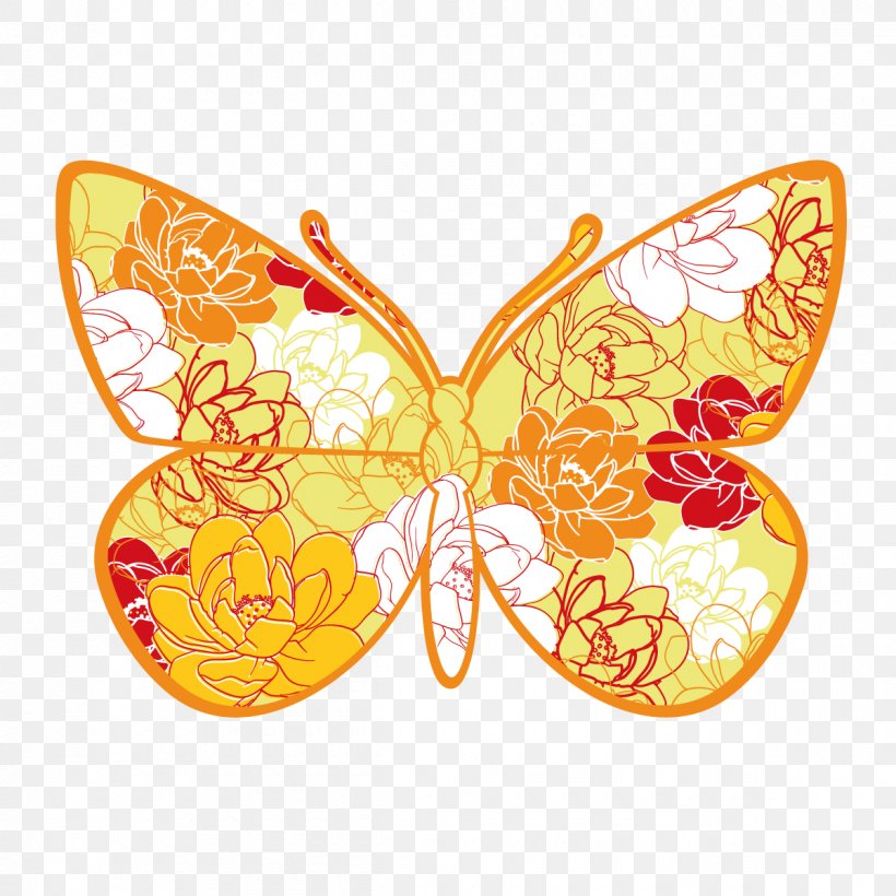 Monarch Butterfly, PNG, 1200x1200px, Monarch Butterfly, Brush Footed Butterfly, Brushfooted Butterflies, Butterfly, Cartoon Download Free