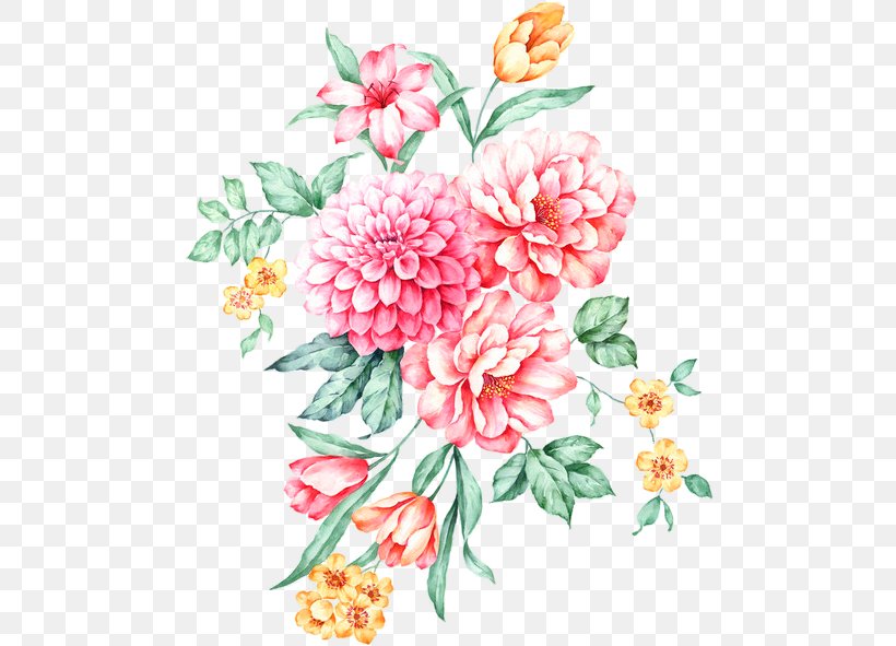 Floral Design Moutan Peony Watercolor Painting, PNG, 486x591px, Floral Design, Art, Chrysanths, Cut Flowers, Dahlia Download Free