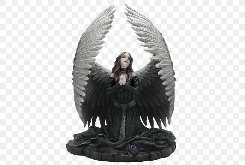 Statue Fallen Angel Figurine Prayer, PNG, 555x555px, Statue, Angel, Anne Stokes, Art, Artist Download Free