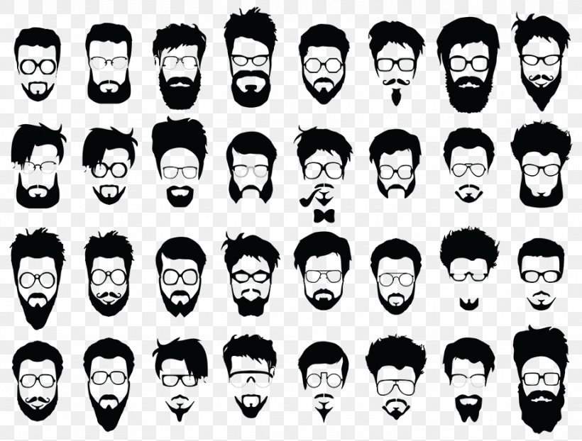 Beard Moustache Hairstyle Facial Hair, PNG, 922x700px, Beard, Black And White, Emotion, Face, Facial Expression Download Free