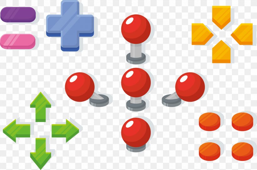 Joystick Euclidean Vector Push-button, PNG, 2659x1764px, Joystick, Arcade Controller, Button, Game, Game Controller Download Free