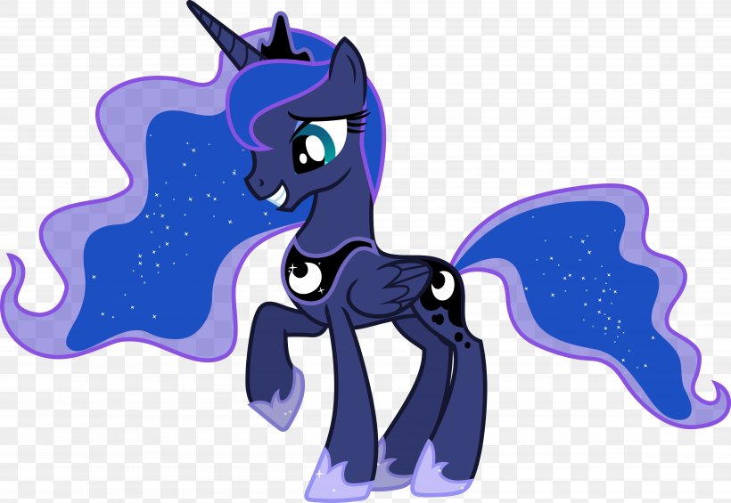 Princess Luna Princess Celestia Pony Rainbow Dash Princess Cadance, PNG, 5000x3449px, Princess Luna, Animal Figure, Cartoon, Cobalt Blue, Deviantart Download Free