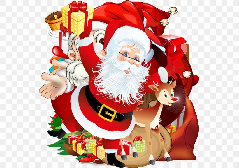 Santa Claus Christmas Ornament, PNG, 842x595px, Santa Claus, Christmas, Christmas Decoration, Christmas Gift, Christmas Ornament Download Free