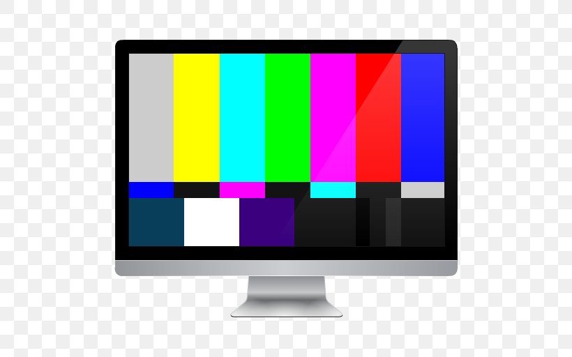 SMPTE Color Bars High-definition Television, PNG, 512x512px, Smpte Color Bars, Brand, Color, Color Television, Computer Monitor Download Free