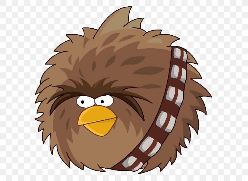Angry Birds Star Wars II Chewbacca Han Solo Anakin Skywalker, PNG, 600x600px, Angry Birds Star Wars, Anakin Skywalker, Angry Birds, Angry Birds Star Wars Ii, Beak Download Free