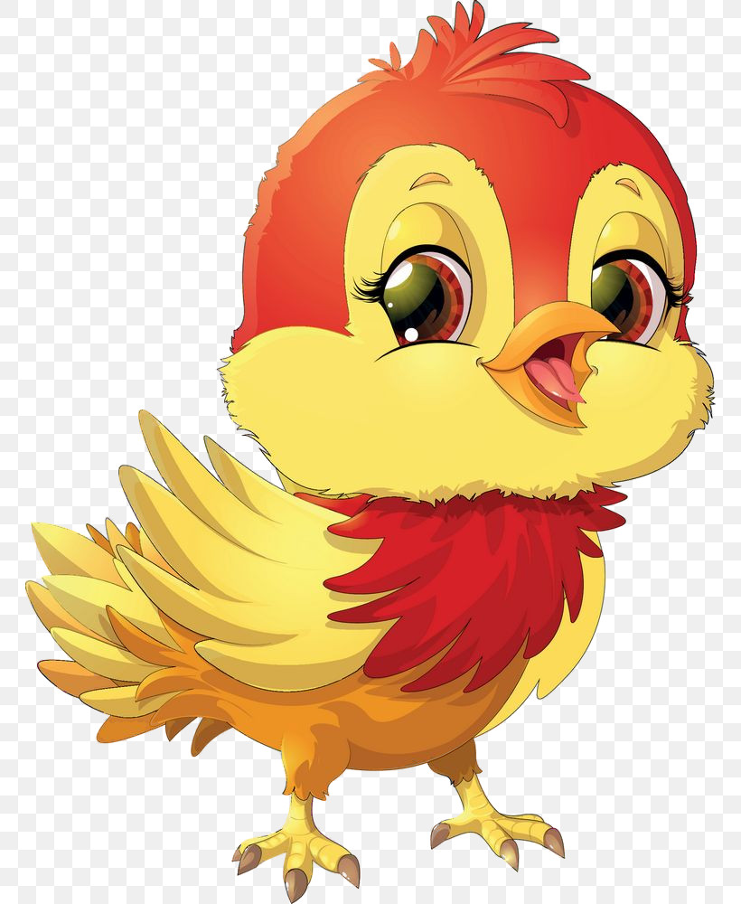 Cartoon Chicken Bird Rooster Beak, PNG, 764x1000px, Cartoon, Animation, Beak, Bird, Chicken Download Free