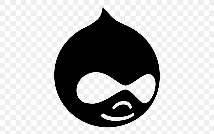 Drupal Content Management System, PNG, 512x512px, Drupal, Black, Black And White, Content Management System, Dries Buytaert Download Free
