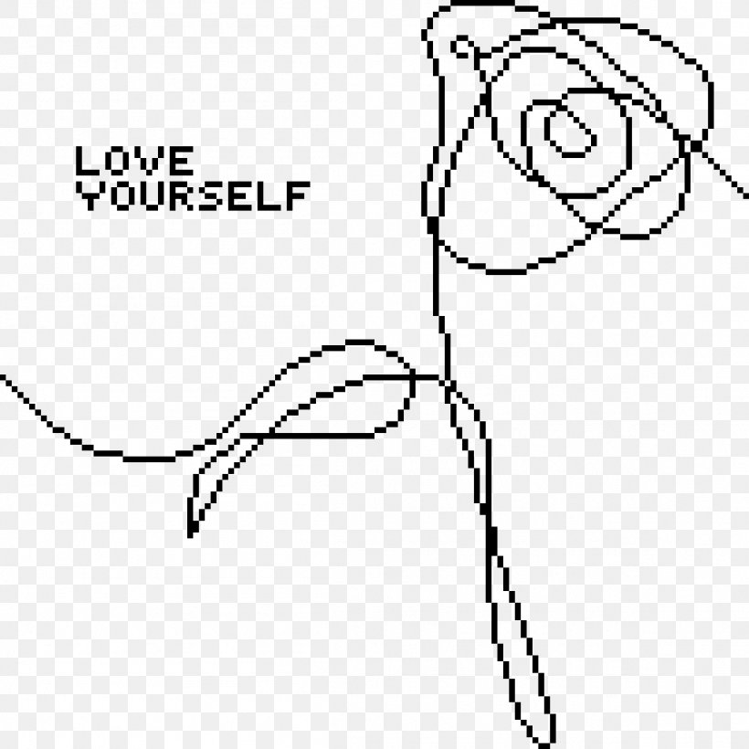 Love Yourself: Tear BTS Love Yourself: Her Flower, PNG, 1152x1152px, Love Yourself Tear, Area, Art, Bighit Entertainment Co Ltd, Black And White Download Free