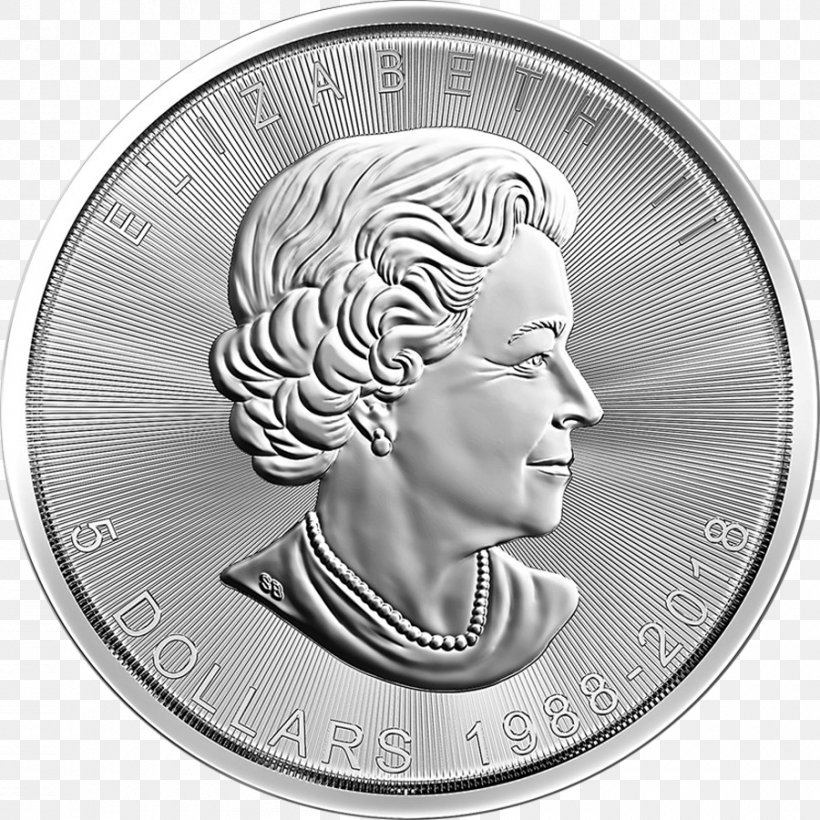 Canadian Silver Maple Leaf Canadian Gold Maple Leaf Canadian Maple Leaf, PNG, 900x900px, Canadian Silver Maple Leaf, Apmex, Black And White, Bullion, Bullion Coin Download Free