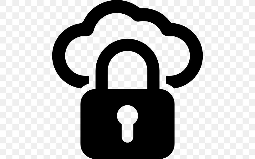 Padlock Cloud Computing Internet, PNG, 512x512px, Padlock, Black And White, Cloud Computing, Hardware Accessory, Internet Download Free