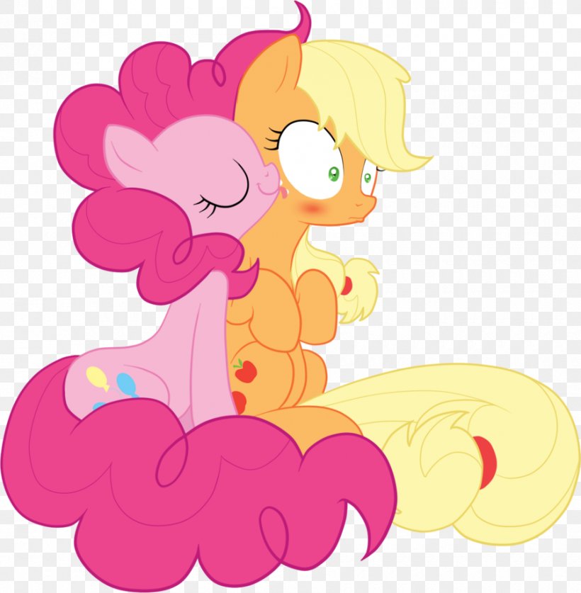 Pinkie Pie Applejack Kiss Pony Horse, PNG, 900x919px, Watercolor, Cartoon, Flower, Frame, Heart Download Free