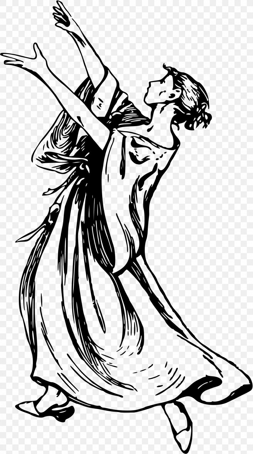 Black And White Drawing Dance Clip Art, PNG, 1337x2400px, Watercolor, Cartoon, Flower, Frame, Heart Download Free