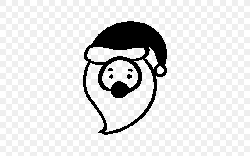Santa Claus Christmas Clip Art, PNG, 512x512px, Santa Claus, Art, Black, Black And White, Christmas Download Free