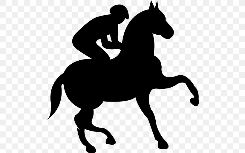 Horse Equestrian Jockey Clip Art, PNG, 512x512px, Horse, Black, Black And White, Bridle, Collection Download Free