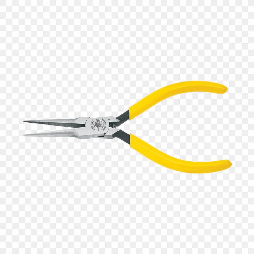 Needle-nose Pliers Klein Tools Lineman's Pliers Locking Pliers, PNG, 1000x1000px, Needlenose Pliers, Diagonal Pliers, Handle, Hardware, Home Depot Download Free