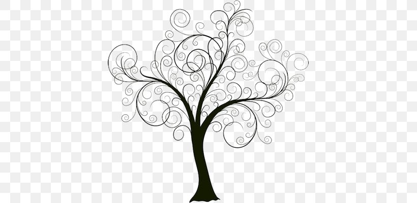 Tree Drawing Royalty-free, PNG, 395x400px, Tree, Art, Black And White, Branch, Drawing Download Free
