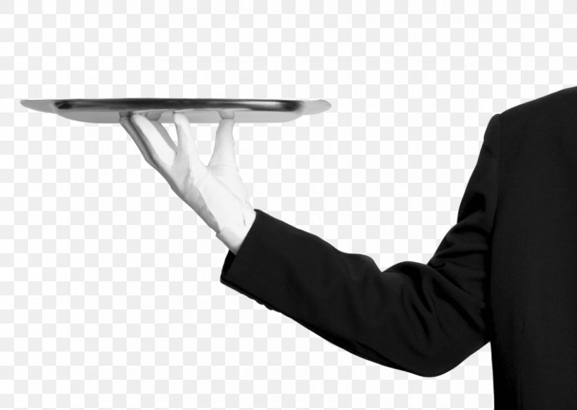 Waiter Stock Photography Service Image Butler, PNG, 850x605px, Waiter, Arm, Black And White, Butler, Company Download Free