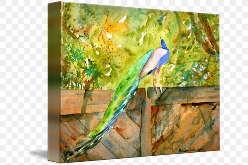 Watercolor Painting Gallery Wrap Canvas Art, PNG, 650x547px, Painting, Art, Beak, Canvas, Ecosystem Download Free