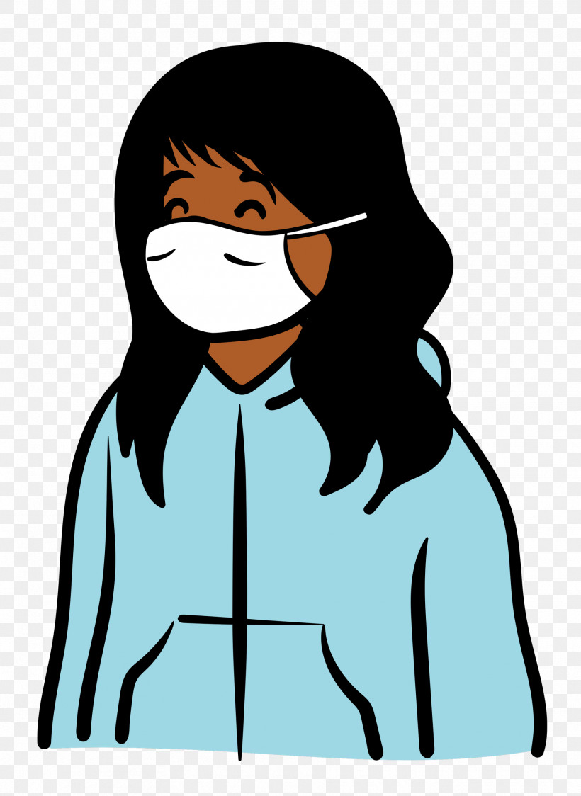 Woman Medical Mask Coronavirus, PNG, 1823x2500px, Woman, Behavior, Cartoon, Character, Coronavirus Download Free