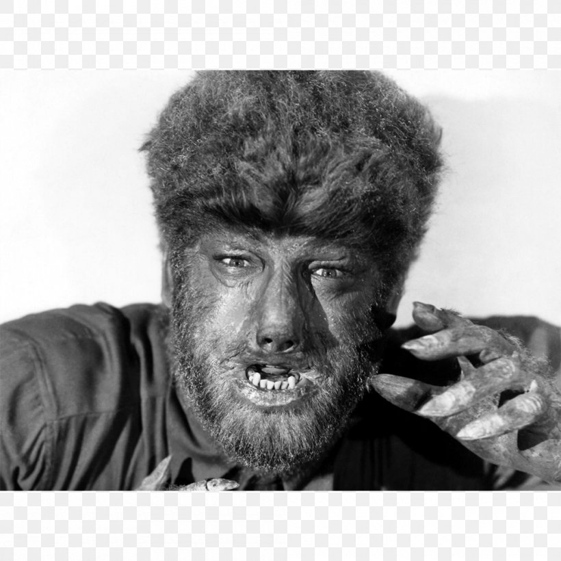 Lon Chaney Jr. The Wolf Man Universal Pictures Larry Talbot Werewolf, PNG, 1000x1000px, Lon Chaney Jr, Beard, Black And White, Facial Hair, Film Download Free