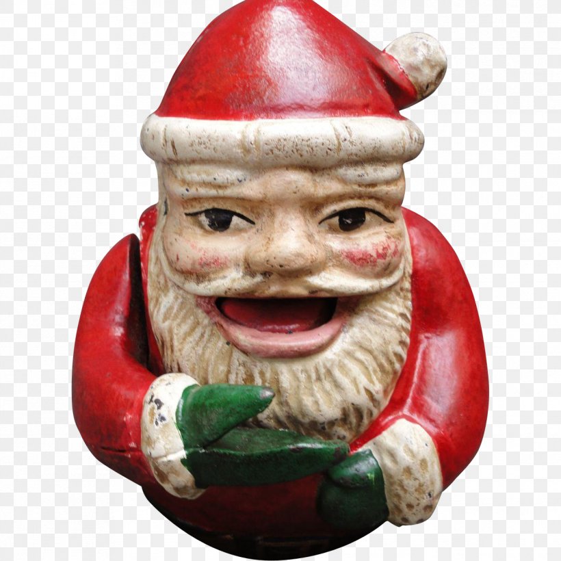 Santa Claus Mechanical Bank Christmas Cast Iron Garden Gnome, PNG, 1243x1243px, Santa Claus, Advent Calendars, Antique, Bank, Box Download Free