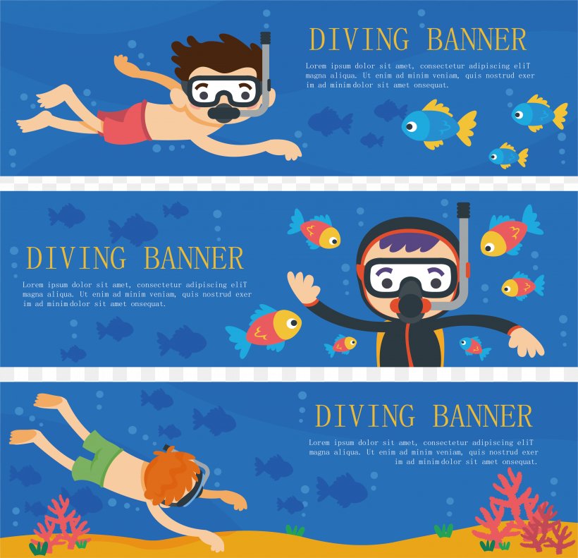 Underwater Diving Scuba Diving, PNG, 4124x3979px, Underwater Diving, Advertising, Area, Art, Banner Download Free