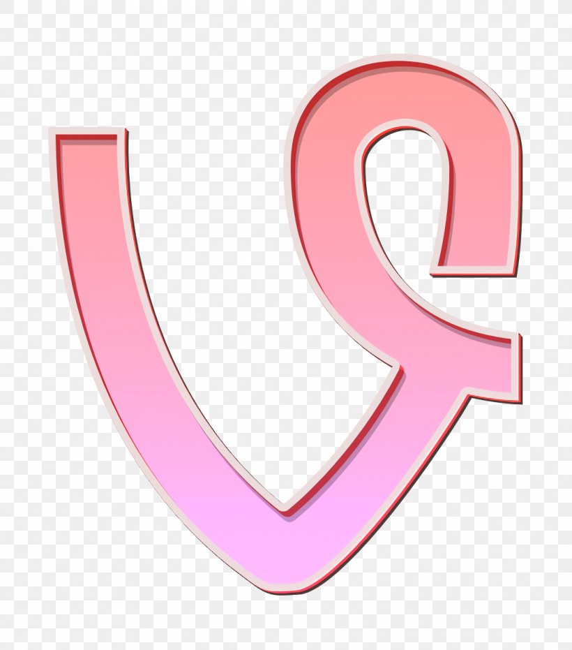 Media Icon Social Icon Vine Icon, PNG, 1090x1238px, Media Icon, Logo, Material Property, Number, Pink Download Free