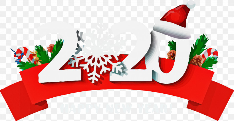 Happy New Year 2020 Happy New Year, PNG, 3248x1687px, Happy New Year 2020, Christmas, Christmas Decoration, Christmas Eve, Happy New Year Download Free