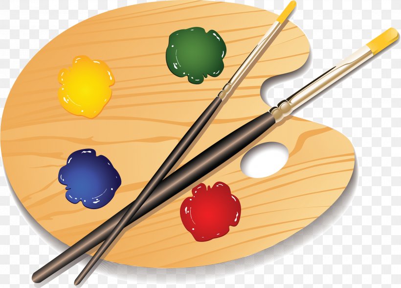 Palette Painting Color Scheme Drawing Clip Art, PNG, 2500x1793px, Palette, Art, Artist, Brush, Chopsticks Download Free