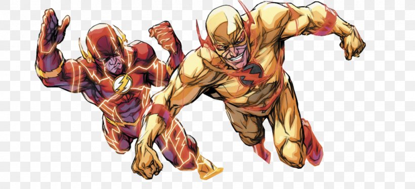 Reverse-Flash Wally West Injustice: Gods Among Us Superhero, PNG, 1024x468px, Watercolor, Cartoon, Flower, Frame, Heart Download Free