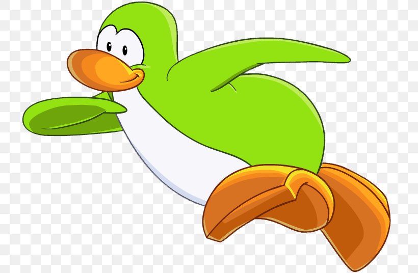Duck Club Penguin Water Bird, PNG, 760x536px, Duck, Animaatio, Beak, Bird, Cartoon Download Free