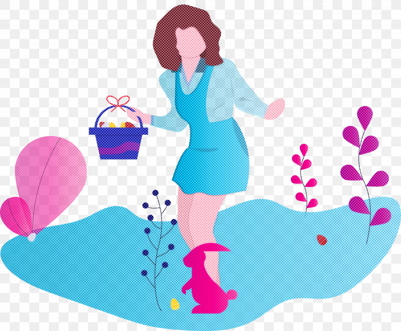 Easter Egg Hunt, PNG, 3000x2481px, Easter Egg Hunt, Cartoon, Gesture, Sharing, Sticker Download Free