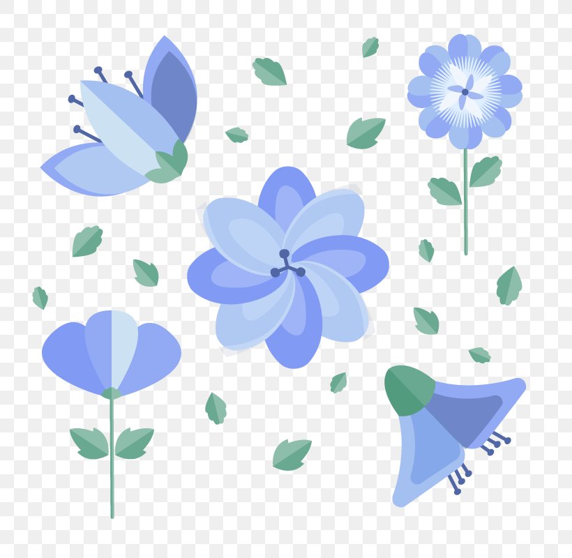 Flower Winter Drawing Euclidean Vector, PNG, 800x800px, Flower, Aqua, Autumn, Blue, Butterfly Download Free
