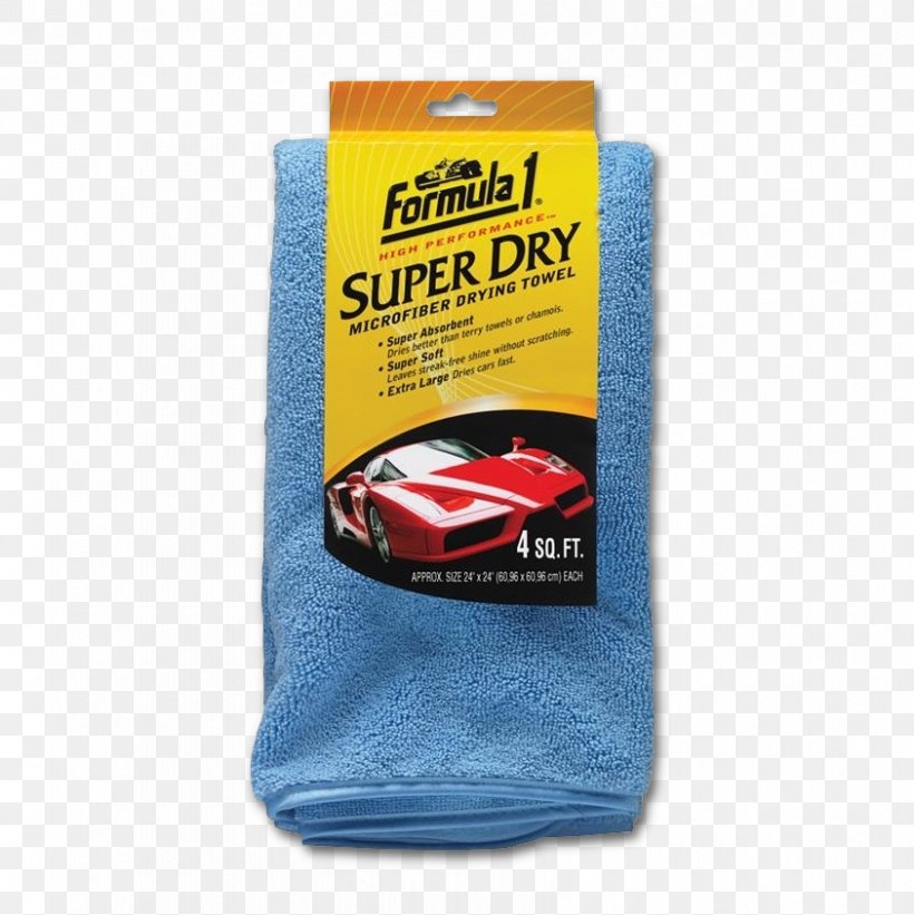 Towel Formula 1 Microfiber Textile Car, PNG, 843x845px, Towel, Auto Detailing, Car, Chamois Leather, Drying Download Free