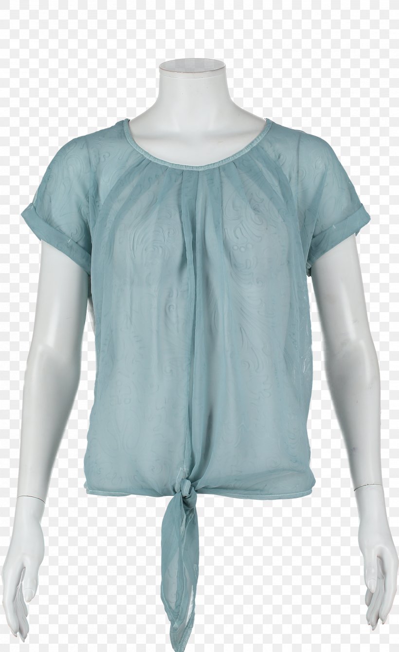 Blouse T-shirt Sleeve Shoulder Outerwear, PNG, 2511x4095px, Blouse, Aqua, Clothing, Neck, Outerwear Download Free