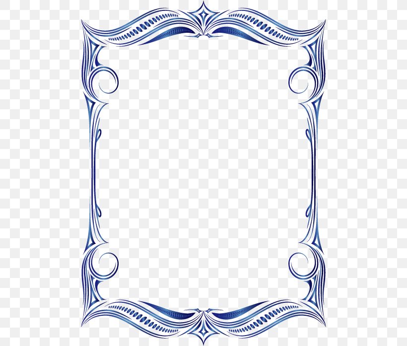 Computer File, PNG, 494x697px, Picture Frame, Area, Blue, Border, Mime Download Free