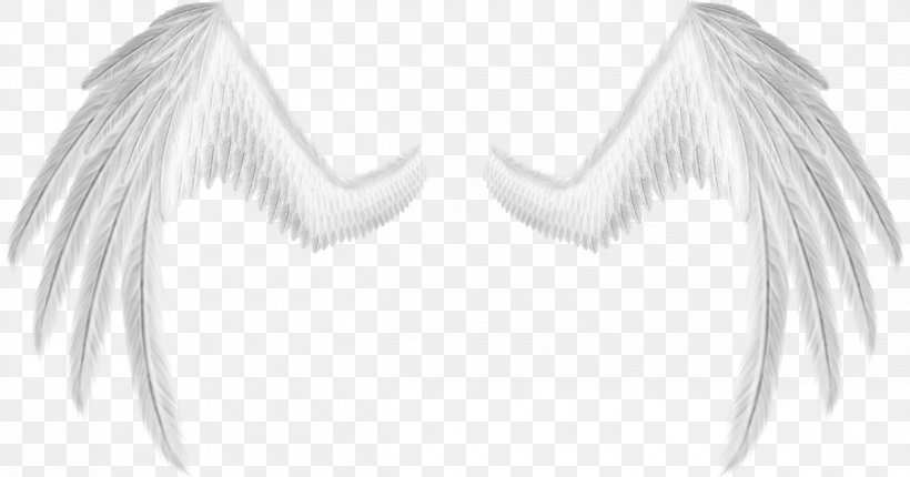 White Line Art Neck Angel M Font, PNG, 1200x630px, White, Angel, Angel M, Beak, Black And White Download Free