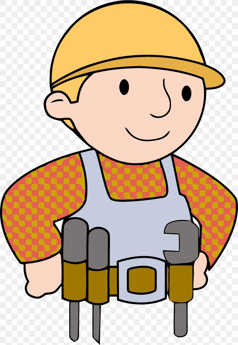 Cartoon Clip Art Construction Worker Yellow Male, PNG, 1392x2017px, Cartoon, Child, Construction Worker, Headgear, Male Download Free