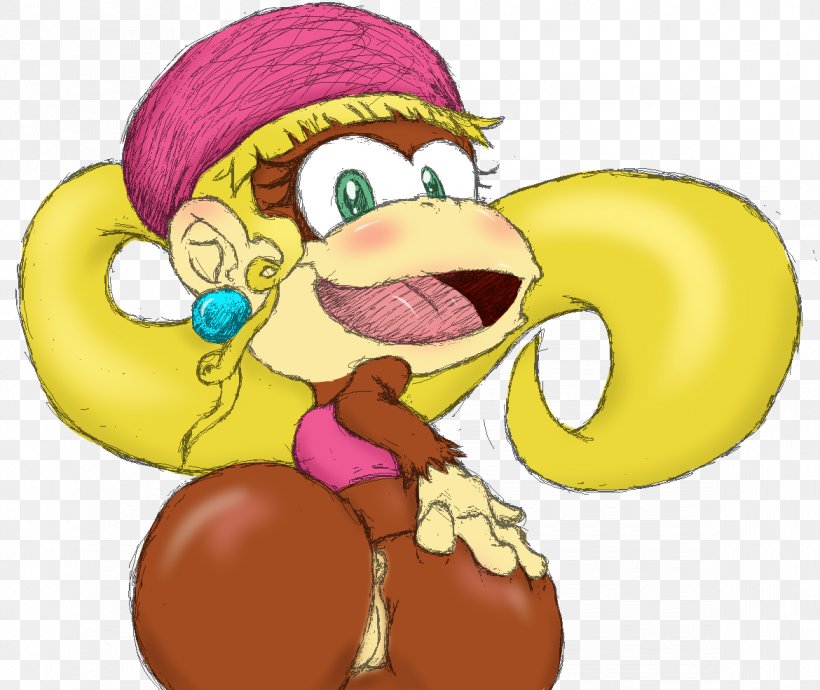 Donkey Kong Country 3: Dixie Kong's Double Trouble! Tiny Kong Mario, PNG, 1170x985px, Watercolor, Cartoon, Flower, Frame, Heart Download Free